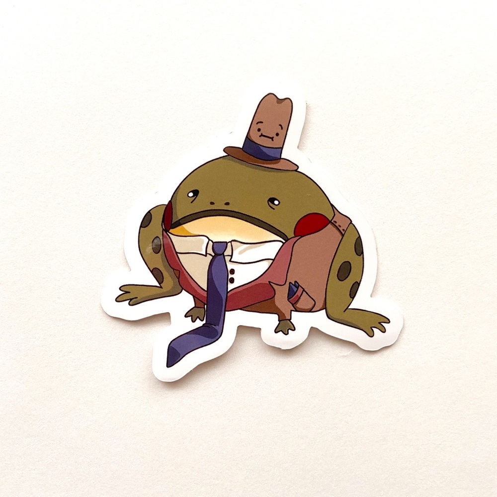 Original Design! Pack of 3 Frog Laptop Stickers